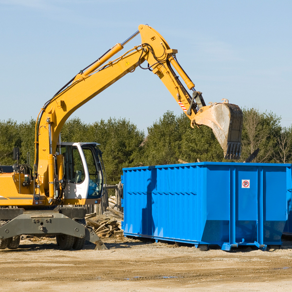 what happens if the residential dumpster is damaged or stolen during rental in Adams County